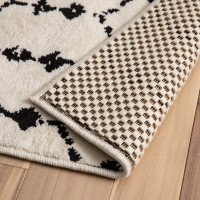 Flash Furniture SS-S62857-WH-GG Non Slip Rug Pad for 5' x 7' Area Rug, Hardwood Floor Rug Gripper Anti Skid Rug Pad Protective Cushioning Rug Pad